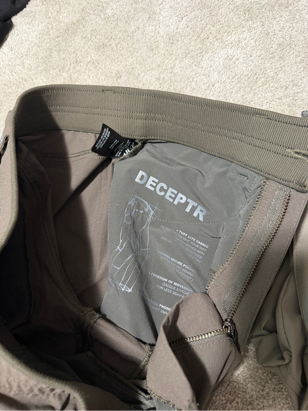Kuhl Deceptr Men's Pants in Taupe and Brown/Grey - Picture 7 of 9